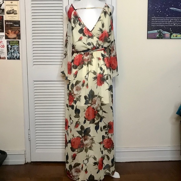 EUC Miss Avenue Flowy Floral Dress - L - Picture 6 of 6